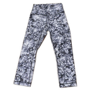 Lululemon Athletica Black White Cropped Leggings Women's Size 4